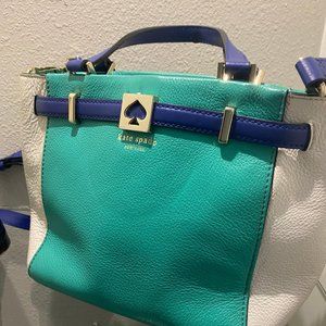 Kate Spade Tri-color handbag  Green, blue & White